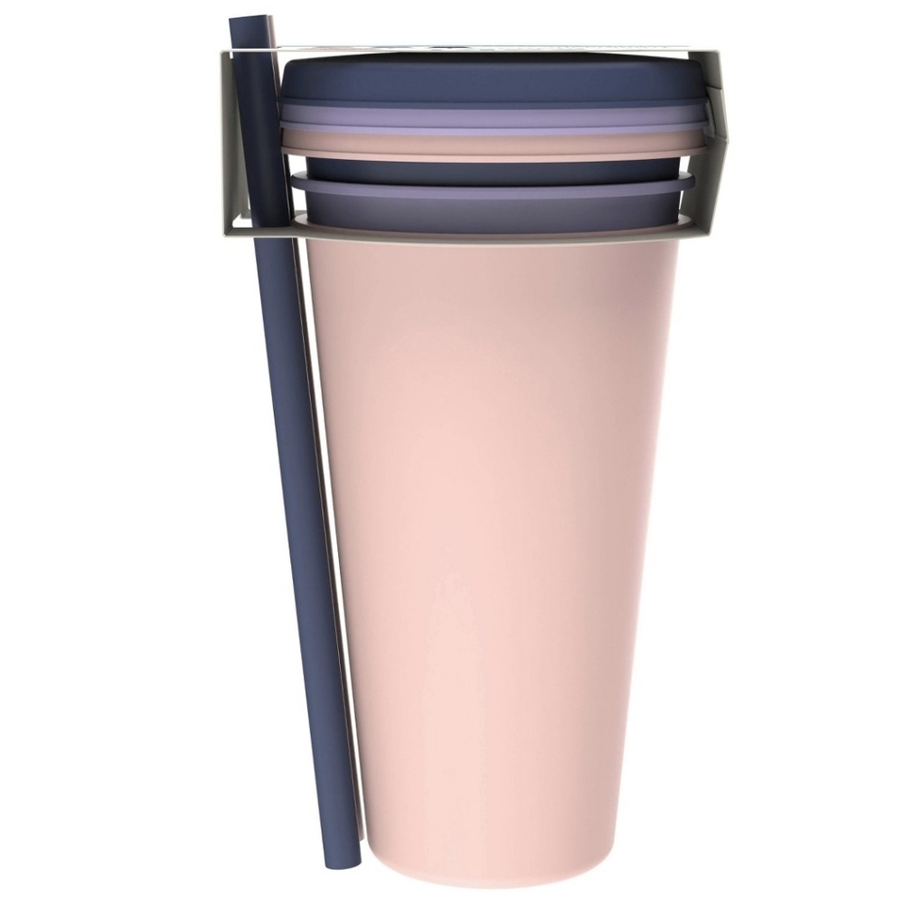 Zak Designs 3pk 25 fl oz Plastic Solid Straw Tumbler Set - Picture 5 of 11